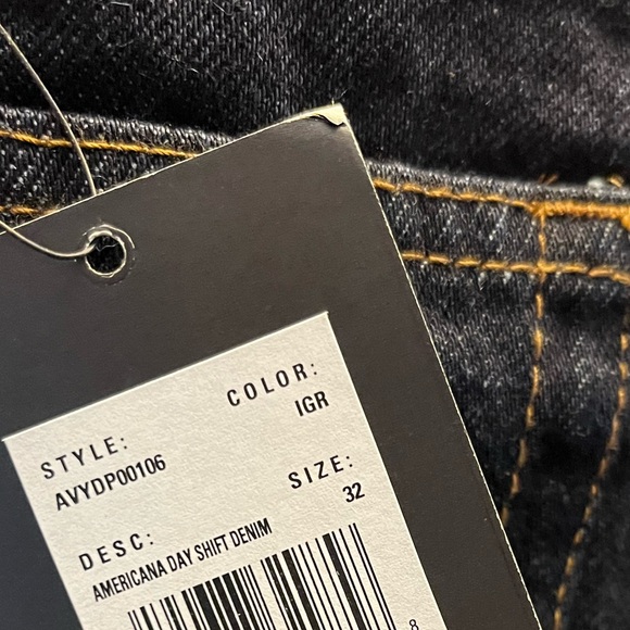RVCA Americana Day Shift Relaxed Fit Denim Jeans 32 - Picture 12 of 16